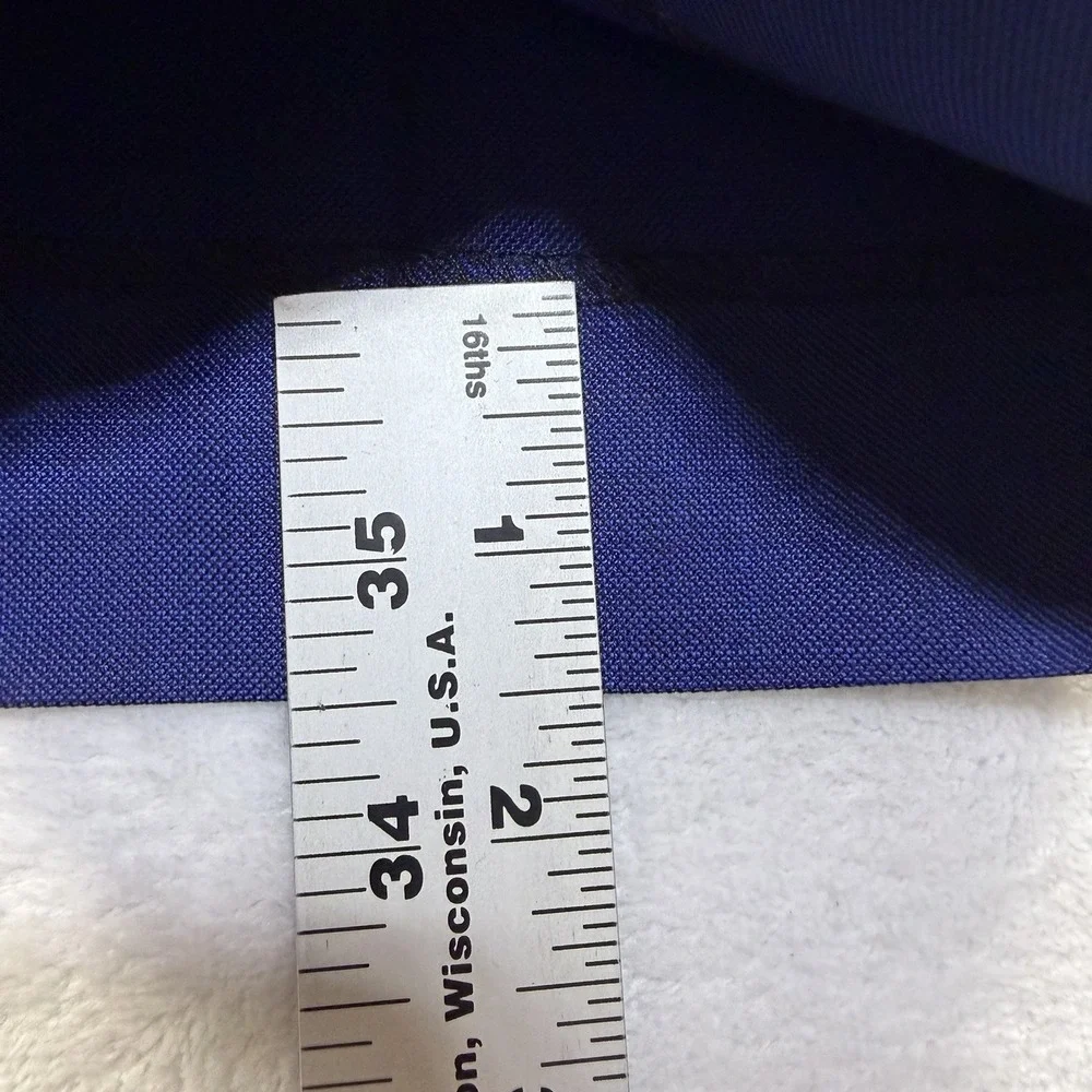 Indochino Royal Blue Suit Mens 38R Pants 30x29 100% Wool Slim Fit Career Wedding